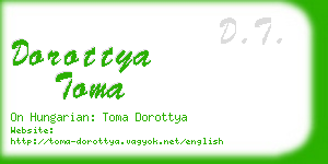 dorottya toma business card